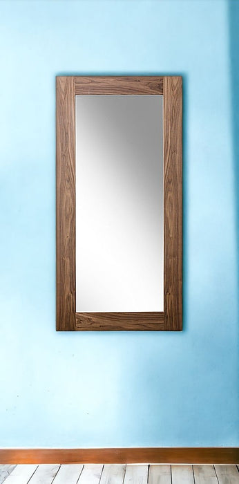 79" Veneer And Glass Mirror - Walnut