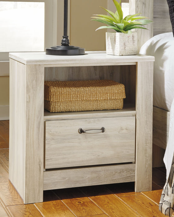 Bellaby - Whitewash - One Drawer Night Stand - Simple Home Plus