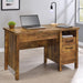 Delwin - Lift Top Office Desk With File Cabinet - Antique Nutmeg - Simple Home Plus