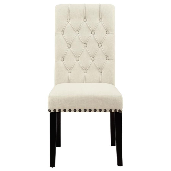 Alana - Tufted Back Upholstered Side Chairs (Set of 2) - Beige - Simple Home Plus