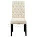 Alana - Tufted Back Upholstered Side Chairs (Set of 2) - Beige - Simple Home Plus