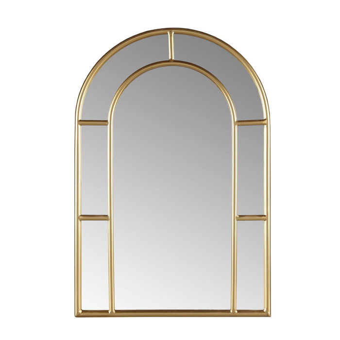 Regina - Gold Arched Wall Mirror - Gold
