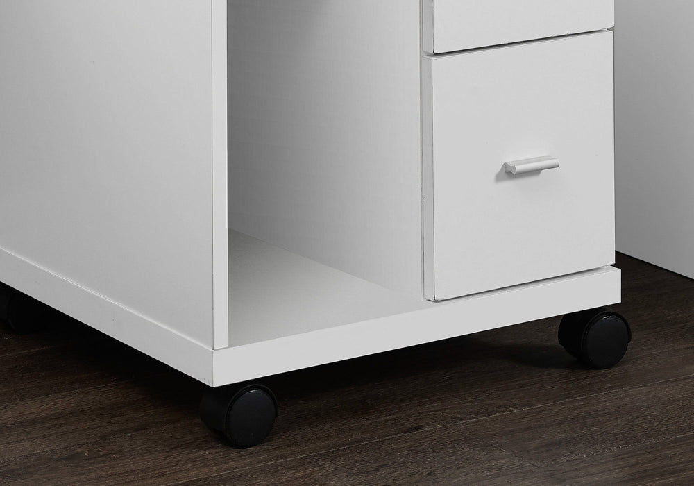 Particle Board Hollow Core 2 Drawers Office Cabinet - White