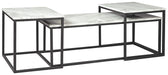 Donnesta - Gray / Black - Occasional Table Set (Set of 3) - Simple Home Plus