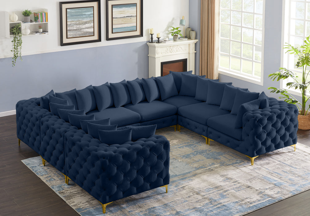 Tremblay - Modular Sectional 8 Piece - Navy - Fabric