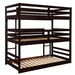 Sandler - Twin Triple Bunk Bed - Cappuccino - Simple Home Plus