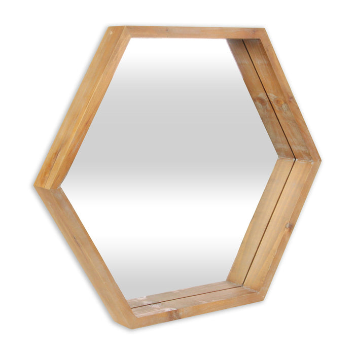 21" Unframed Accent Mirror - Brown