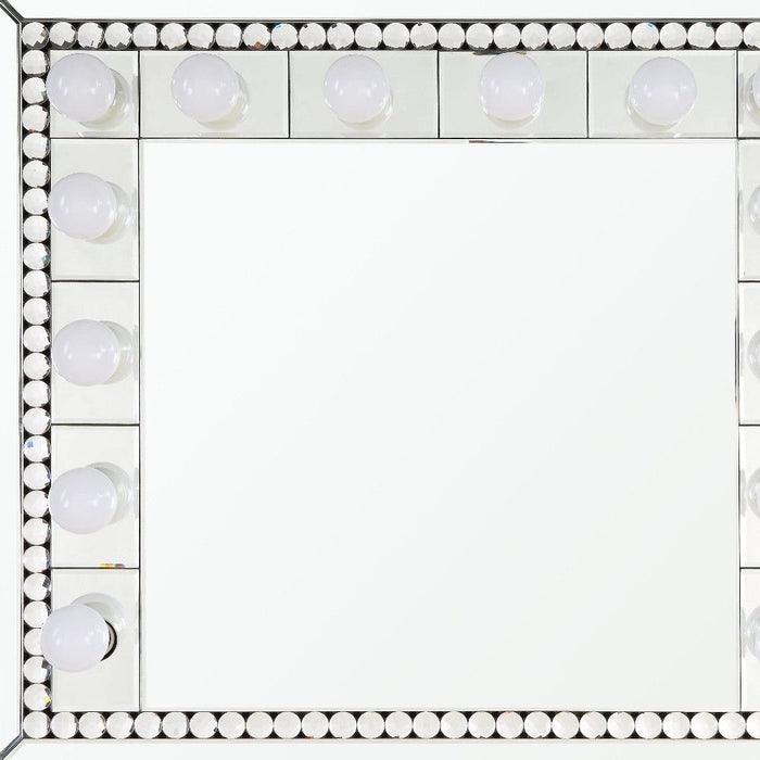 Lighted Accent Mirror 28" - Silver