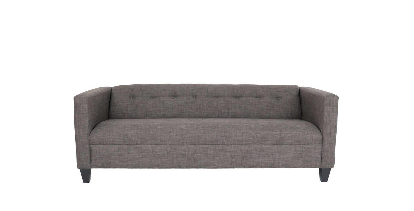 Polyester Sofa With Black Legs - Charcoal