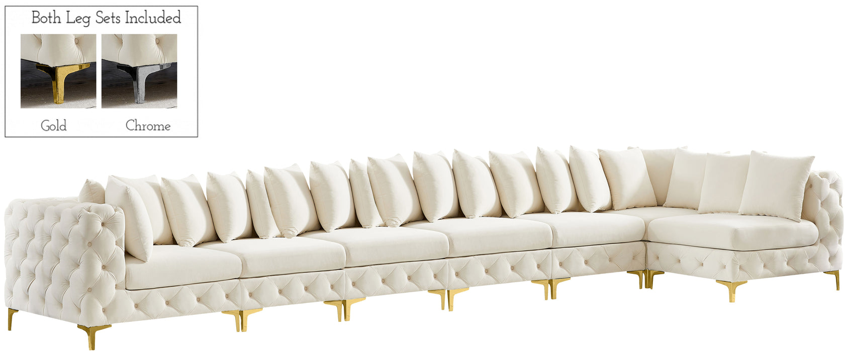 Tremblay - Modular Sectional 7 Piece - Cream - Modern & Contemporary