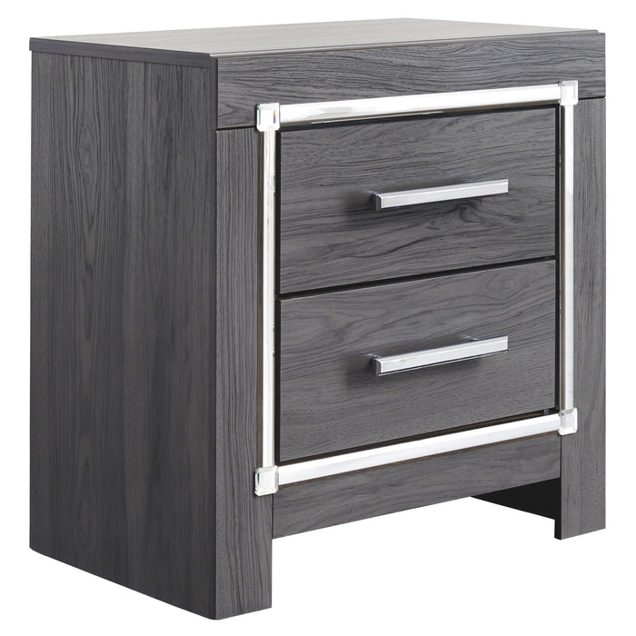 Lodanna - Gray - Two Drawer Night Stand - Simple Home Plus