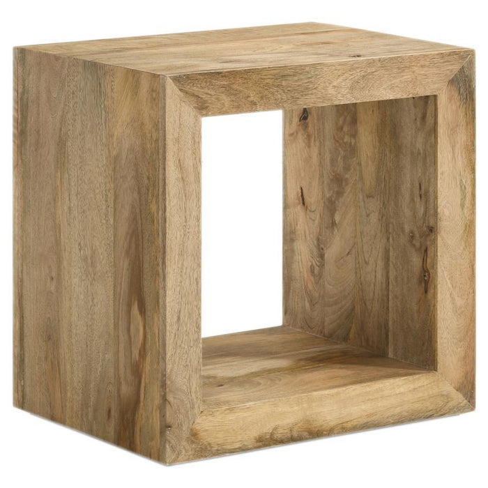 Benton - Rectangular Solid Wood End Table - Natural - Simple Home Plus