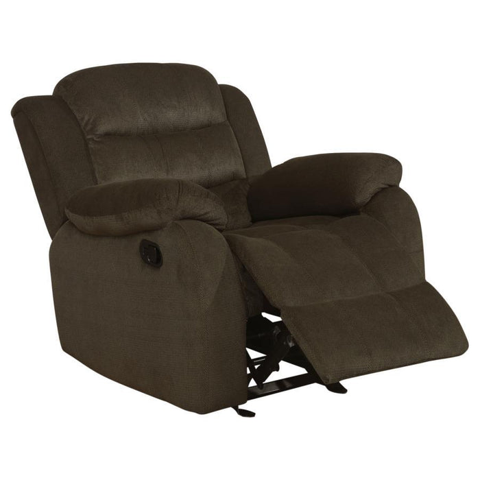 Rodman - Upholstered Glider Recliner - Chocolate - Simple Home Plus