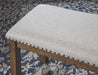 Moriville - Beige - Upholstered Bench - Simple Home Plus