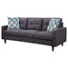 Watsonville - Tufted Back Sofa - Gray - Simple Home Plus