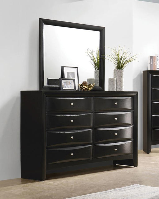 Briana - Rectangular 8-Drawer Dresser - Black - Simple Home Plus