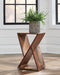 Lily - Geometric Accent Table - Natural - Simple Home Plus