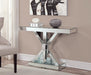 Lurlynn - X-Shaped Base Console Table - Clear Mirror - Simple Home Plus