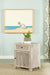 August - 1-Door Accent Cabinet - White Washed - Simple Home Plus