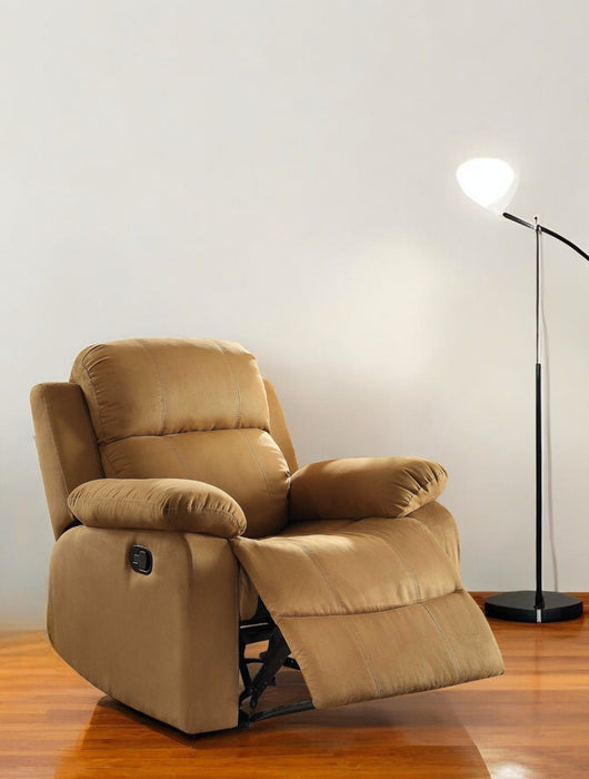 Microfiber Recliner - Brown