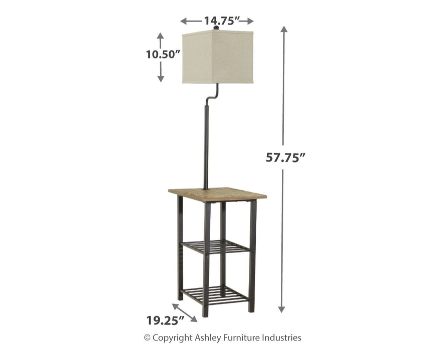 Shianne - Black - Metal Tray Lamp - Simple Home Plus