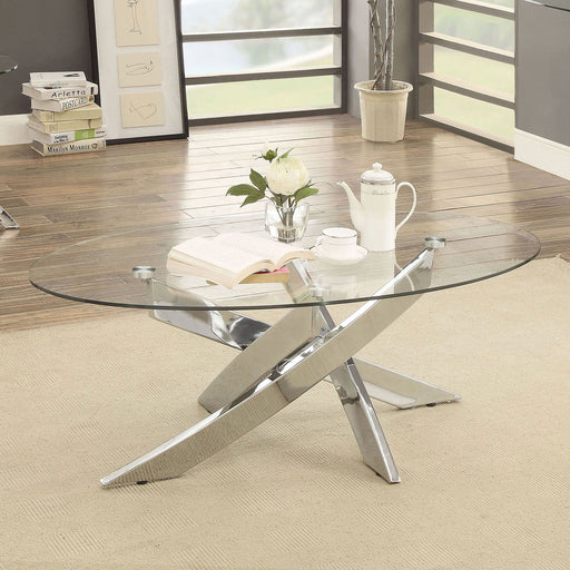 Laila - Coffee Table - Pearl Silver - Simple Home Plus