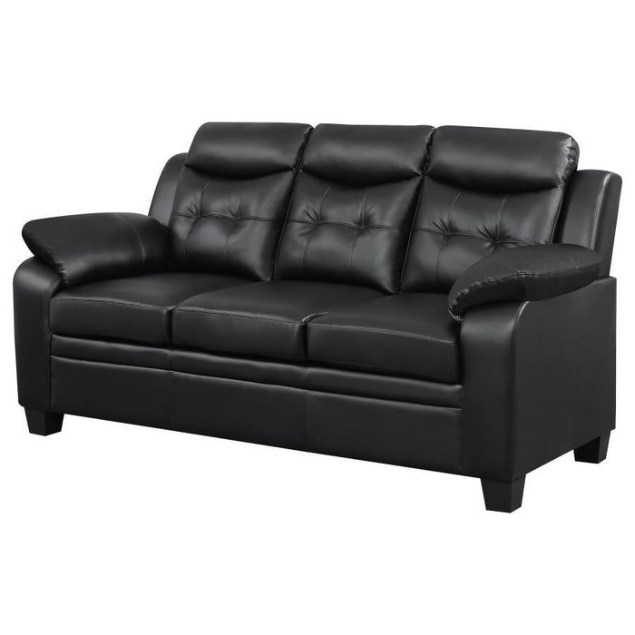 Finley - Tufted Upholstered Sofa - Black - Simple Home Plus