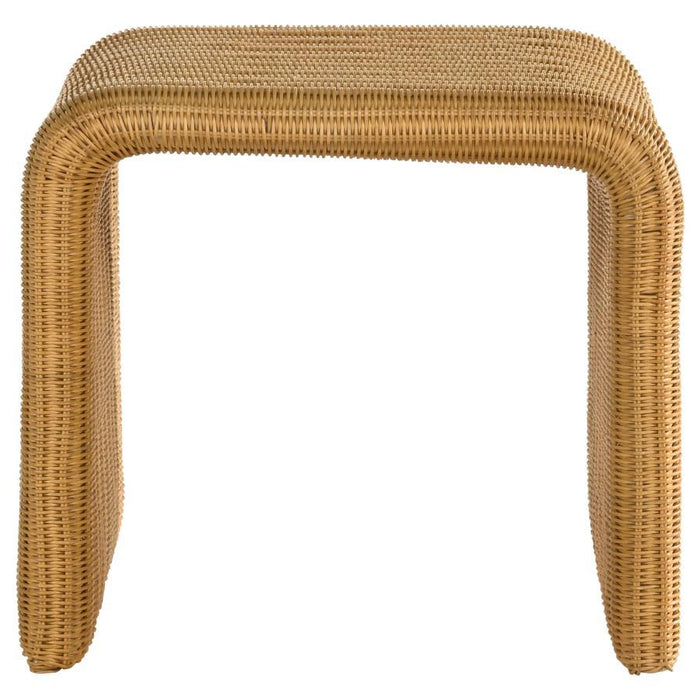 Juanita - Square Rattan End Table - Natural - Simple Home Plus