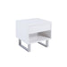 Atchison - 1-Drawer End Table - High Glossy White - Simple Home Plus