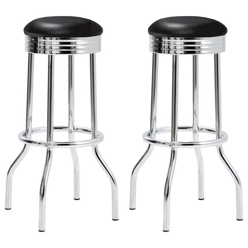 Theodore - Upholstered Top Bar Stools (Set of 2) - Simple Home Plus