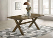 Alston - X-Shaped Dining Table - Knotty Nutmeg - Simple Home Plus