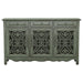 Madeline - 3-Door Accent Cabinet - Antique Green - Simple Home Plus