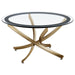 Brooke - Glass Top Coffee Table - Simple Home Plus