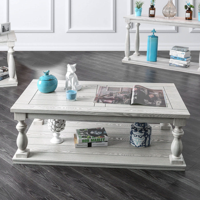 Arlington - Coffee Table - Antique White - Simple Home Plus