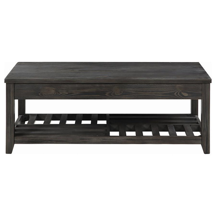 Cliffview - Lift Top Coffee Table With Storage - Cavities Gray - Simple Home Plus