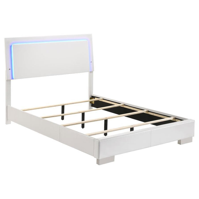 Felicity - Bedroom Set With Led Headboard And Mirror - Simple Home Plus