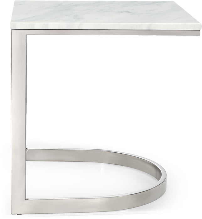 Copley - End Table - Pearl Silver