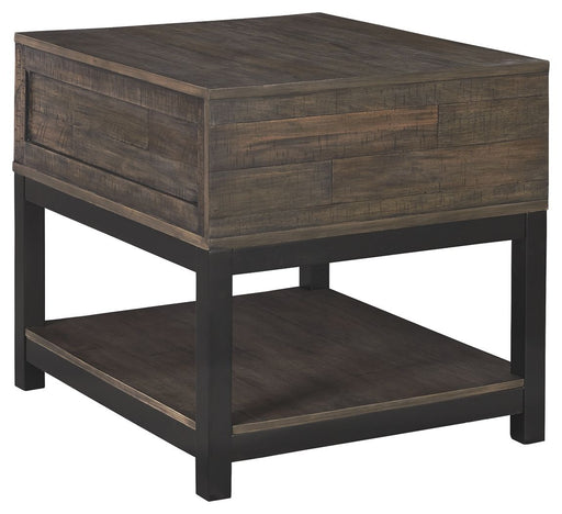 Johurst - Grayish Brown - Rectangular End Table - Simple Home Plus