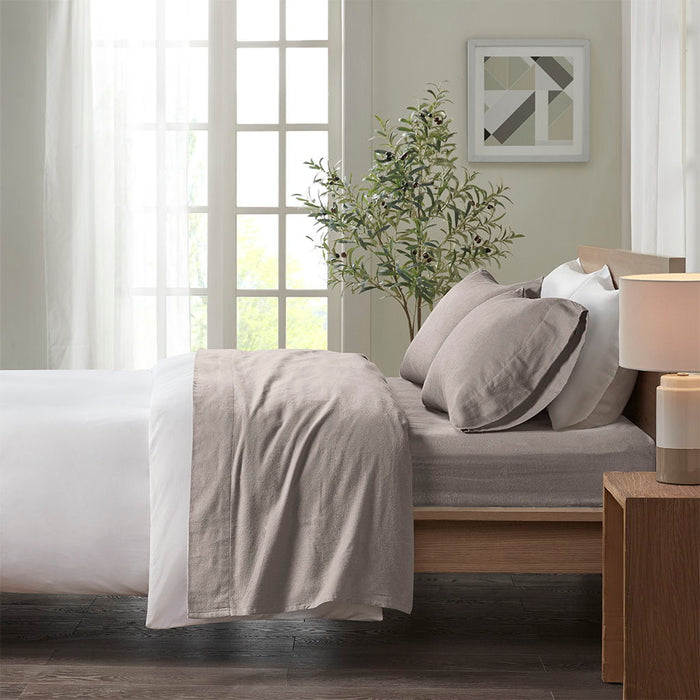 Queen Cozy Sheet Set - Gray Solid