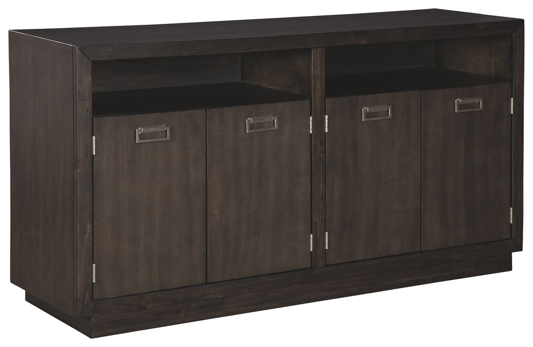 Hyndell - Dark Brown - Dining Room Server - Simple Home Plus