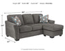 Brise - Slate - Sofa Chaise - Simple Home Plus