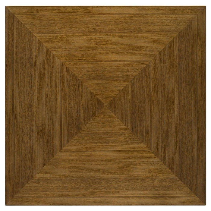 Westerly - Square Wood End Table With Diamond Parquet - Walnut