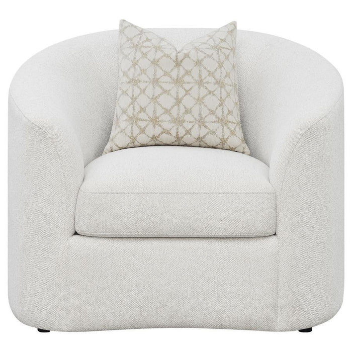 Rainn - Upholstered Tight Back Chair - Latte - Simple Home Plus