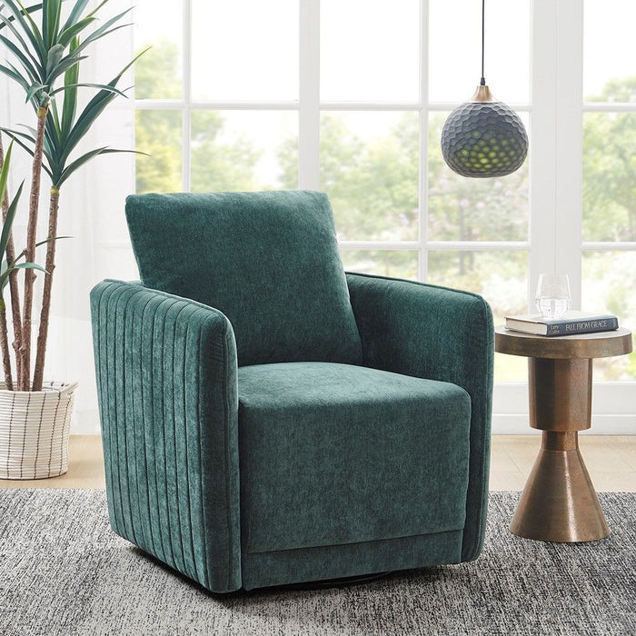 Kaley - Upholstered 360 Degree Swivel Chair - Green