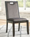 Hyndell - Gray / Dark Brown - Dining Uph Side Chair (Set of 2) - Simple Home Plus