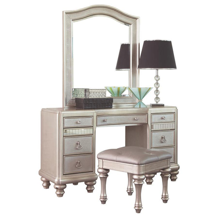 Bling Game - 3 Piece Vanity Set - Metallic Platinum - Simple Home Plus