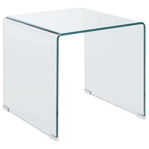 Ripley - Square End Table - Clear - Simple Home Plus