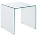 Ripley - Square End Table - Clear - Simple Home Plus