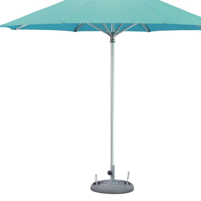 Polyester Round Market Patio Umbrella - Aqua