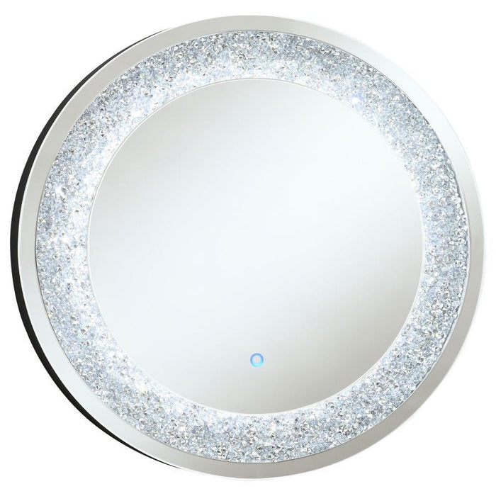 Landar - Round Wall Mirror - Silver - Simple Home Plus